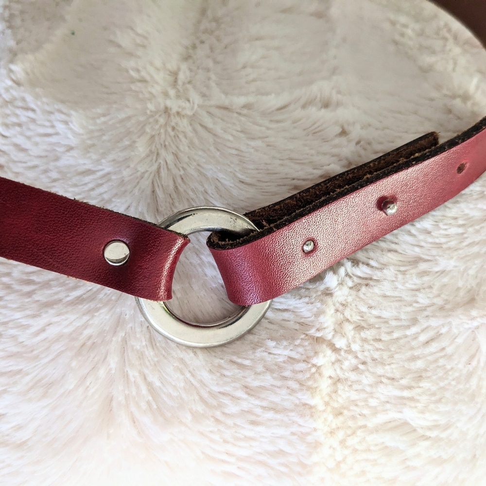 Burgundy Medieval Renaissance Ring Belt small